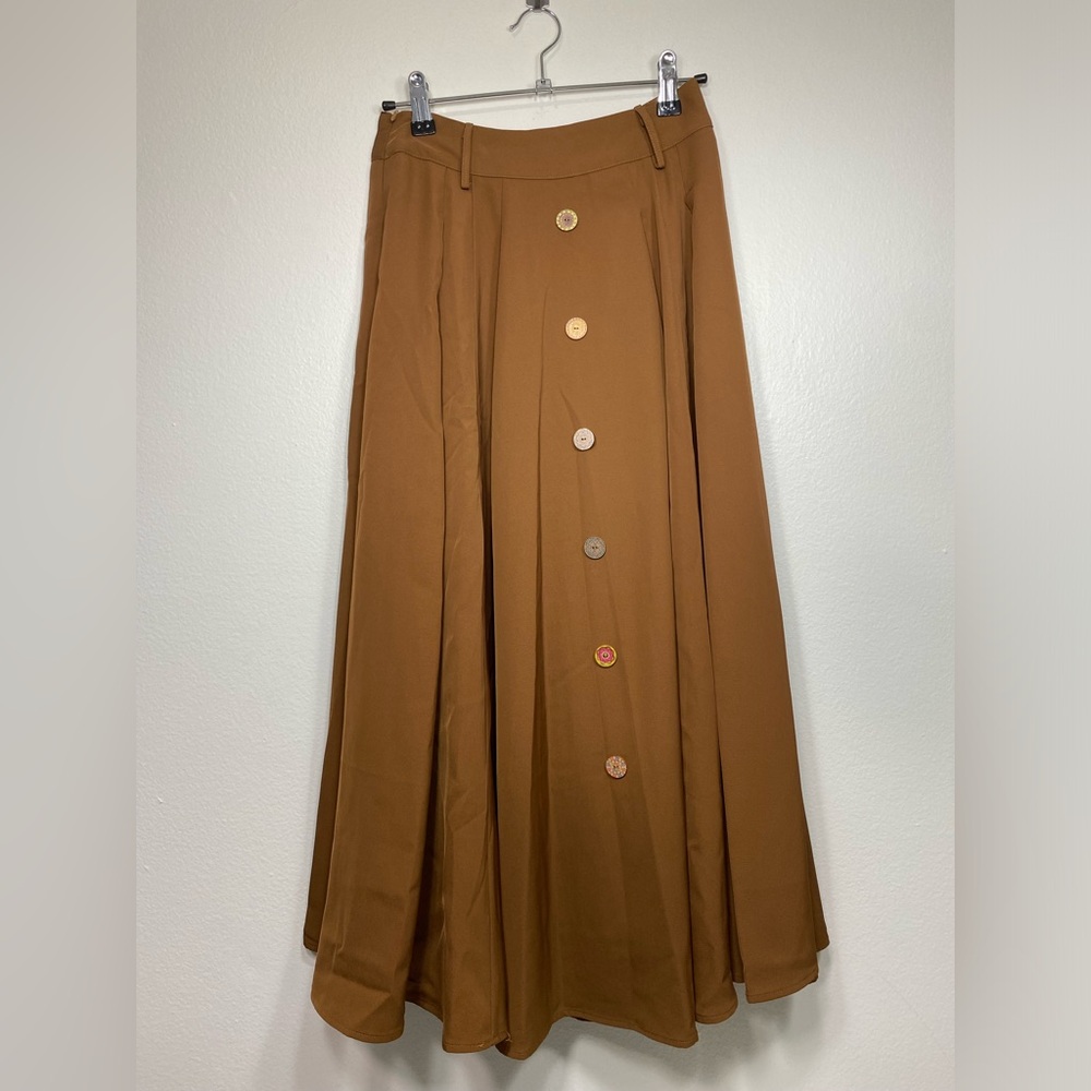 Appleseed’s Vintage Skirt Retro Theme Cute Buttons Size M